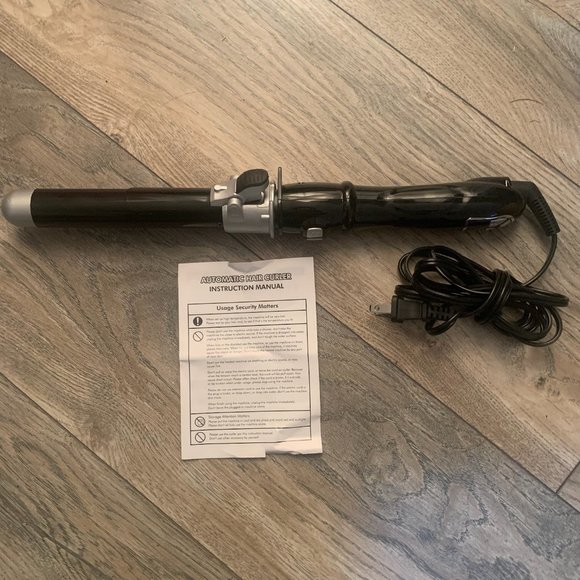 NEW PROFESSIONAL 360 DEGREE AUTOMATIC ROTATION CURLING IRON HAIR CURLER 1” - Picture 3 of 7